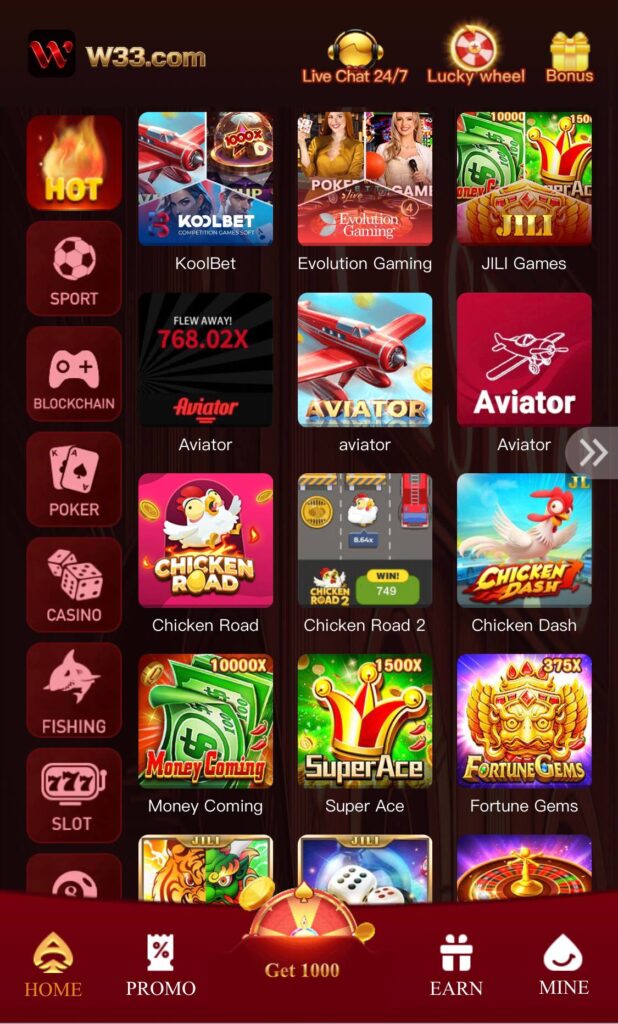 w33 game app popular game 