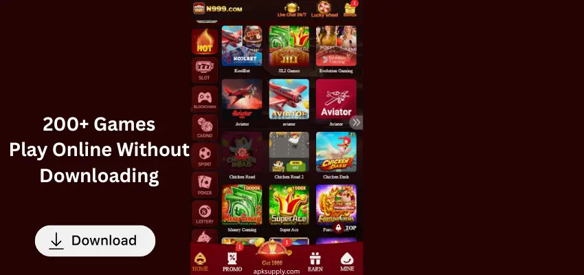 n999 app poplar games