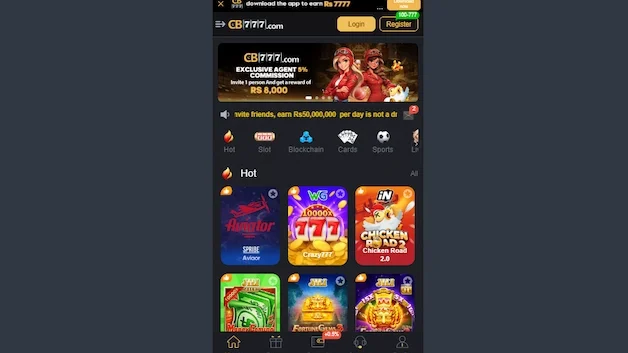 cb777 game apk app interface