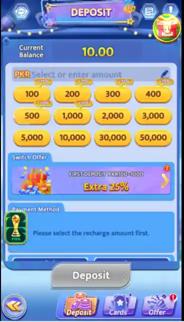 victory game deposit withdraw